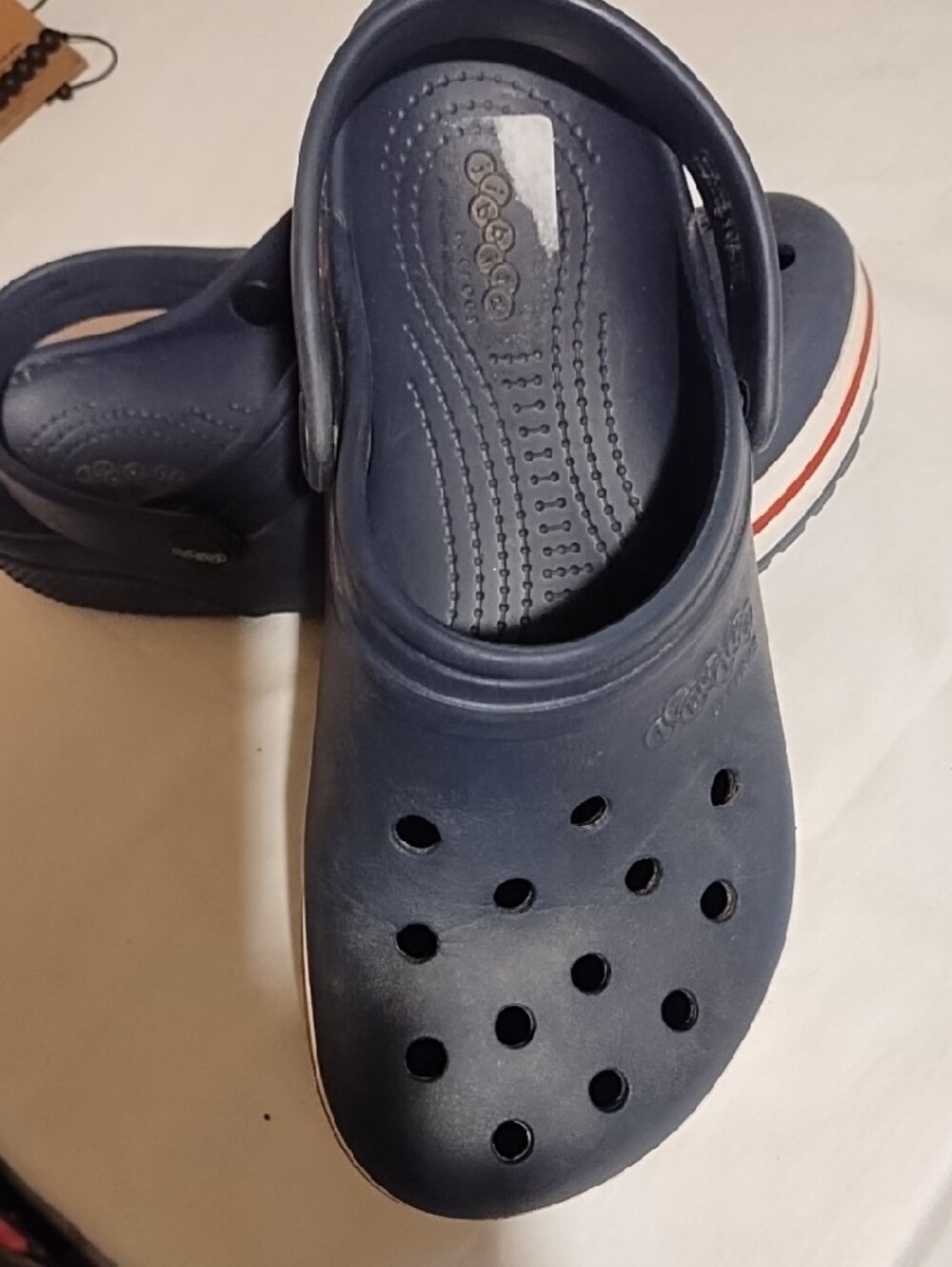Kids Navy Casual Slip-On Clogs Good Condition Size 8. - Picture 4 of 8